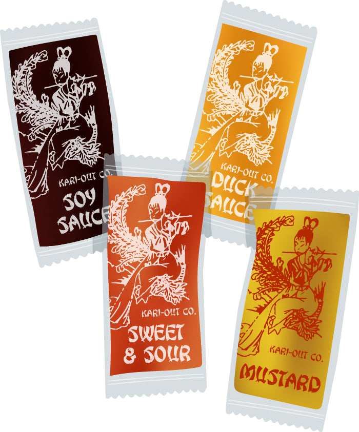 Duck Sauce Lady Design Packets